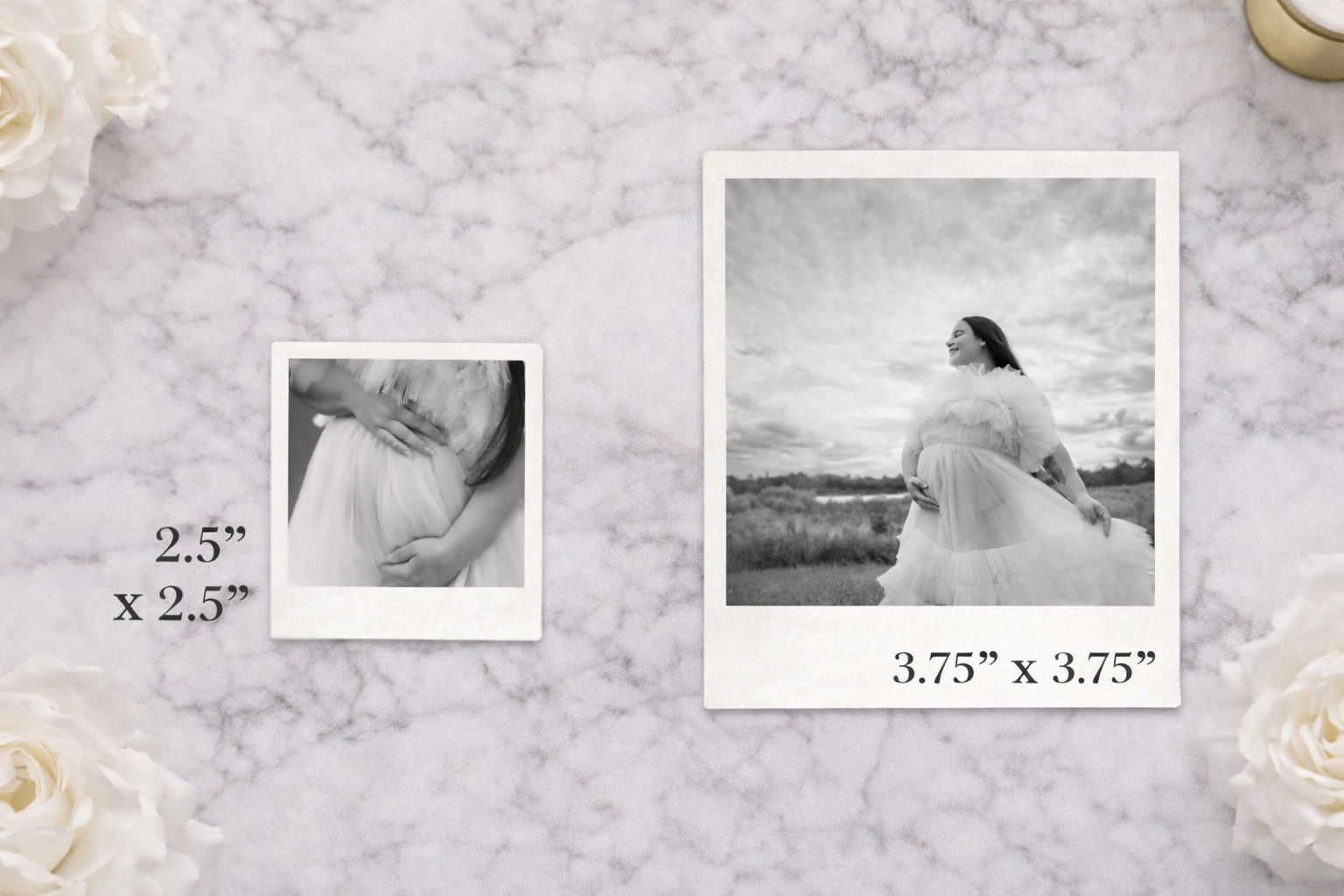 3.75 X 3.75" Polaroid Custom Photo Magnets