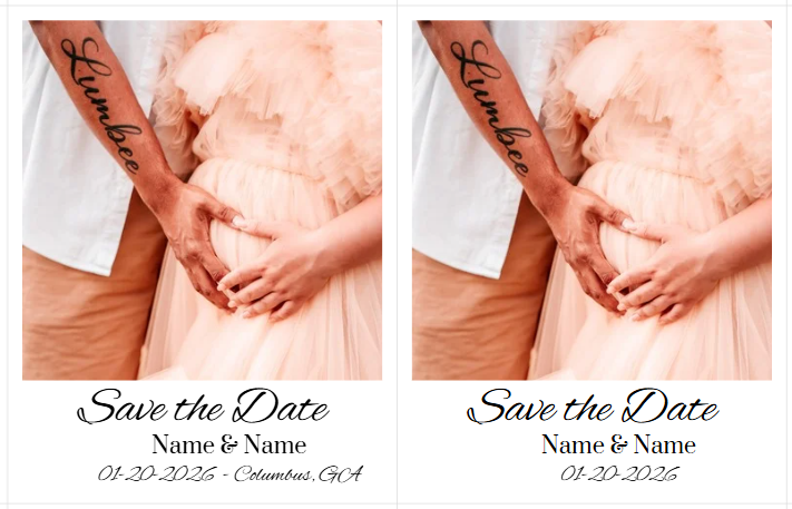 2.5 x 2.5" Save the Date Magnets