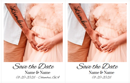 2.5 x 2.5" Save the Date Magnets