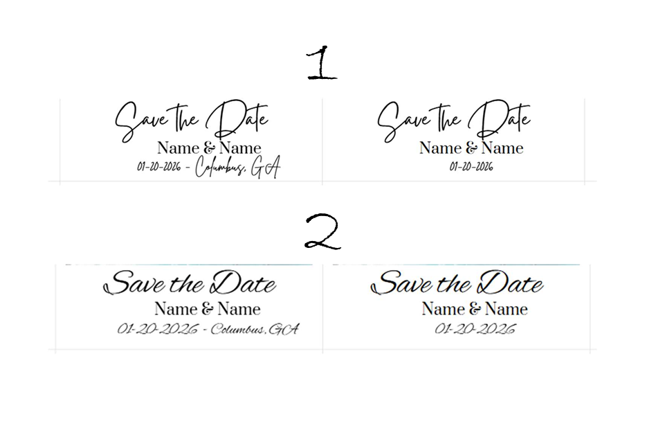 2.5 x 2.5" Save the Date Magnets